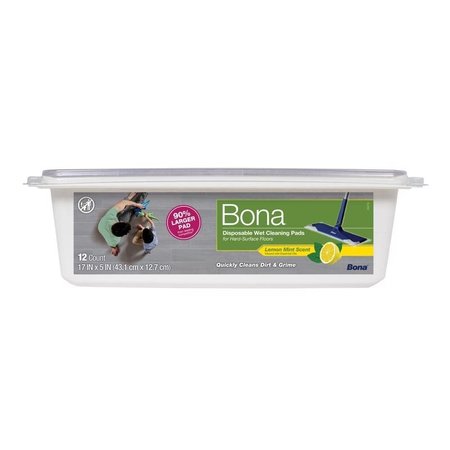 BONA Plant-Based Pulp Cleaning Wipes 5 in. W X 17 in. L 12 pk AX0003623